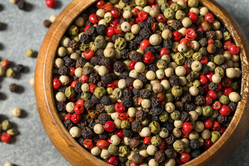 Organic Raw Mixed Peppercorns