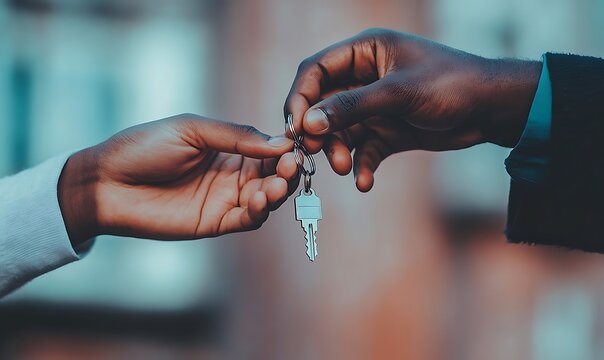 Keys Exchange Hands House Transfer