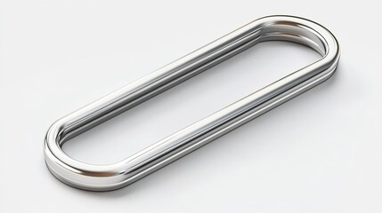 Oval Metal Object Studio Shot