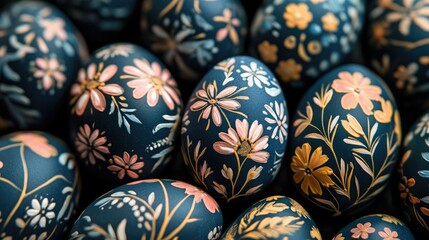 Fototapeta premium An Easter decoration with cool chicken and egg. Easter holiday concept.