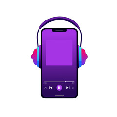 mobile phone isolated on white background