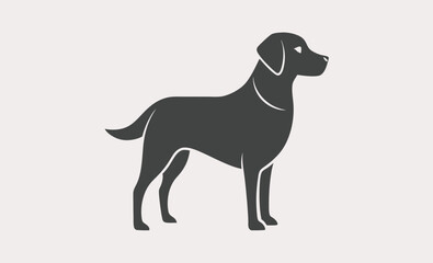 Labrador retriever dog silhouette, Labrador retriever dog breed black silhouette 