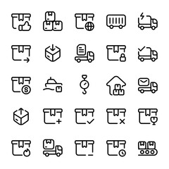 Logistic line style, perfect for user interface projects