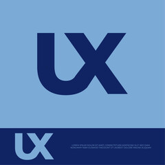 Fototapeta premium Ux Logo Images , UX Logo design , letter UX , UX icon , UX marketing .