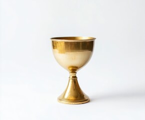 Illuminated by soft light, a golden chalice gleams with red wine, representing the sacred Eucharist and evoking a sense of spirituality and holy ritual during Christian feasts