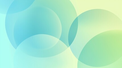 Fototapeta premium Soft gradient background featuring overlapping circles, creating a calming and modern abstract composition suitable for various design projects