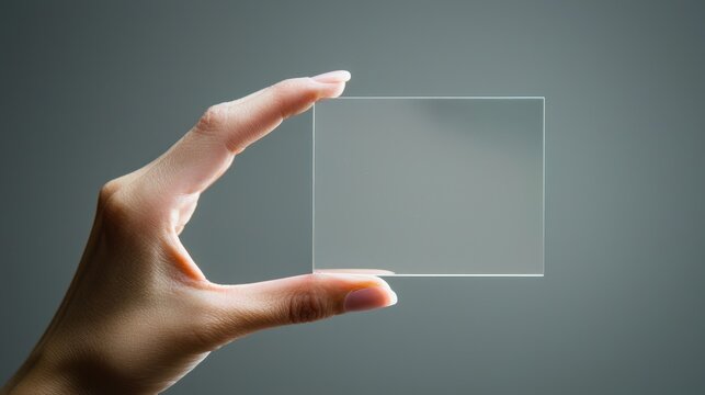 A person holding an invisible object, with only their hand visible in the frame."