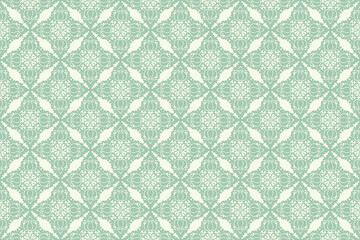 Damask seamless pattern vector background. baroque style pattern. floral element. Graphic ornate pattern for wallpaper, fabric, packaging, wrapping. Damask flower ornament.