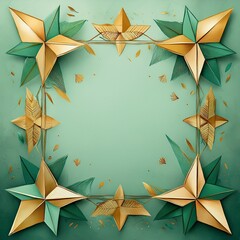 abstract border frame of colorful paper airplane drawing background with copy space