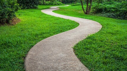 A public park with paths designed for easy access by people of all abilities