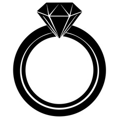 Round Gemstone Engagement Ring - Elegant & Timeless Design