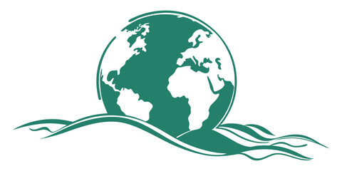 Earth with water for world water day