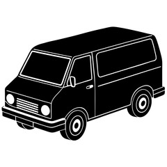 Versatile Cargo Van Vector Illustration