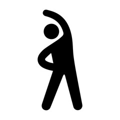 Exercise glyph icon