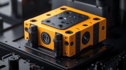 Fototapeta premium CNC plasma cutter with high-speed precision cutting through thick materials