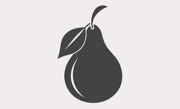 recommend clip art: Pear fruit silhouette vector, Pear icon vector, pear fruit silhouette vector   