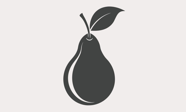 recommend clip art: Pear fruit silhouette vector, Pear icon vector, pear fruit silhouette vector   