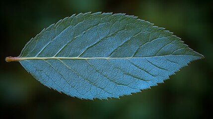 A Single Leaf Detailed Macro Photography