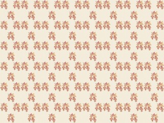 Leaf floral ornamental paper, seamless patterned fabric