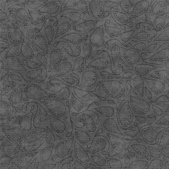Leaf floral ornamental paper, seamless patterned fabric