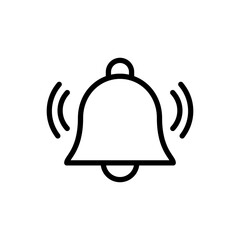 Bell Icon vector illustration. Notification sign and symbol for web site design