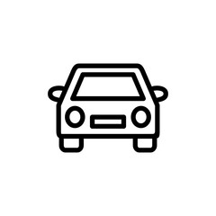 Obraz premium Car icon vector illustration. car sign and symbol. small sedan