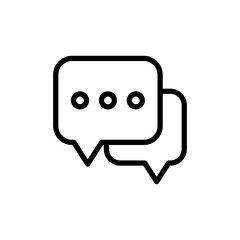 Chat icon vector illustration. speech bubble sign and symbol. comment icon. message
