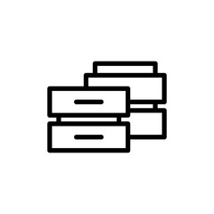 Database icon vector illustration. database sign and symbol
