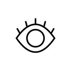 Eye icon vector illustration. Eye sign and symbol. Look and Vision icon.