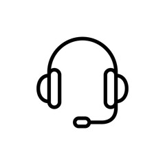 Headphone icon vector illustration. Headphone sign and symbol