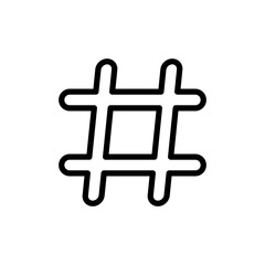 Hashtag icon vector illustration. hashtag sign and symbol