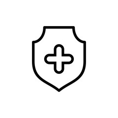 Obraz premium Health insurance icon vector illustration. Insurance document sign and symbol