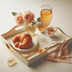 Elegant Mother&rsquo;s Day Champagne Brunch Tray