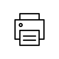 Obraz premium Print icon vector illustration. printer sign and symbol