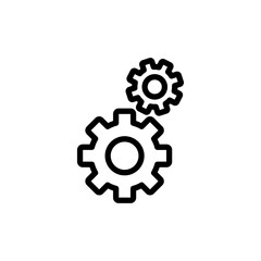 setting Icon vector illustration. Cog settings sign and symbol. Gear Sign