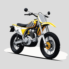 Fototapeta premium unique and cool motorcycle vector