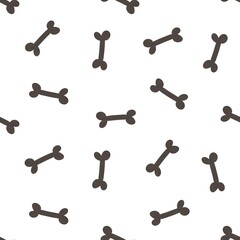 seamless pattern with cartoon bones. colorful illustration for kids. hand drawing, flat style. baby design for fabric, print, textile, wrapper