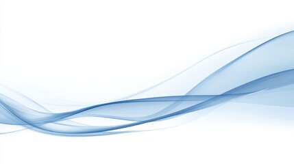 Abstract Blue Wave Graphic Design