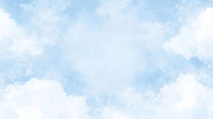 Delicate Pastel Sky Watercolor Painting