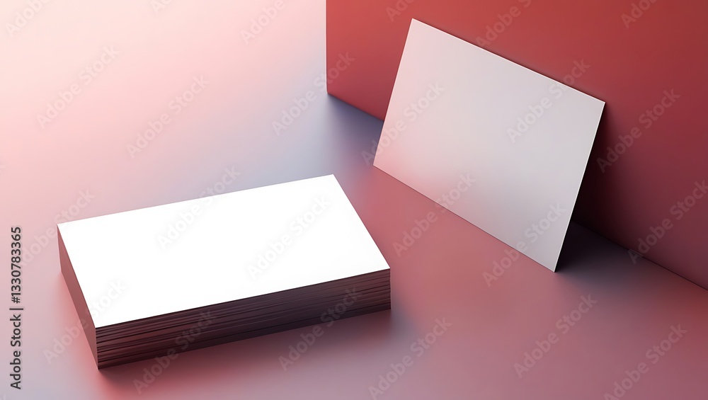 Fototapete a professional business card featuring a stunning image of a photography studio, with a subtle gradi