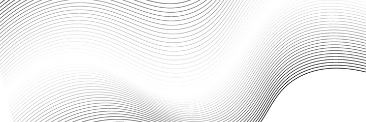 Abstract wavy background. Thin line on white. vector ilustration