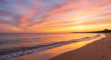 Obraz premium beach at sunset