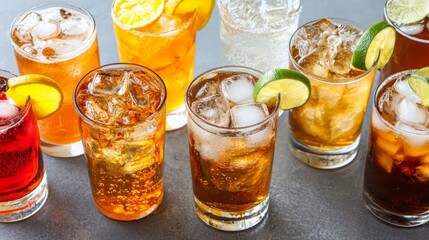 Refreshing Variety of Iced Drinks