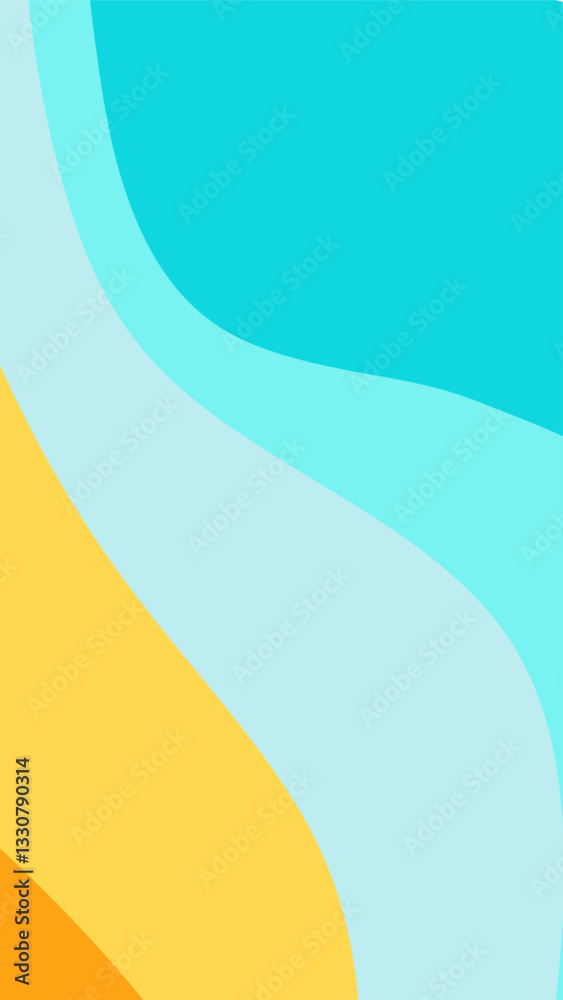 Poster rainbow background with curved lines. abstract texture of wavy lines with colorful colors.