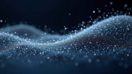 A mesmerizing abstract design comes alive with a sweeping wave of small