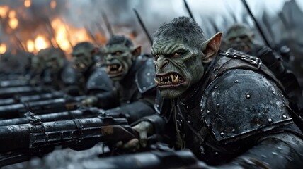 Dynamic Cinematic Scene Goblin Soldiers