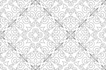 sketch vector illustration design ornament decoration background pattern seamless batik ethnic traditional vintage classic