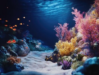 Vibrant Coral Reef Underwater Scene. (1)
