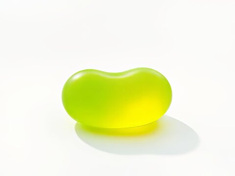 "Vibrant Green Jelly Bean