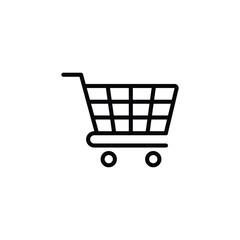 Shopping cart icon vector